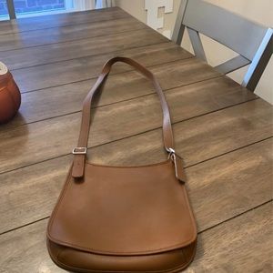Vintage leather coach crossbody bag